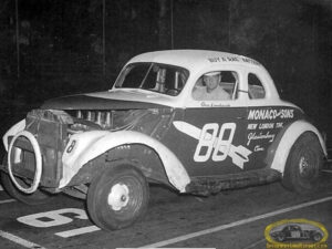 Waterford Speedbowl. Early 50’s. George Lombardo driving Sonny Monaco’s car.