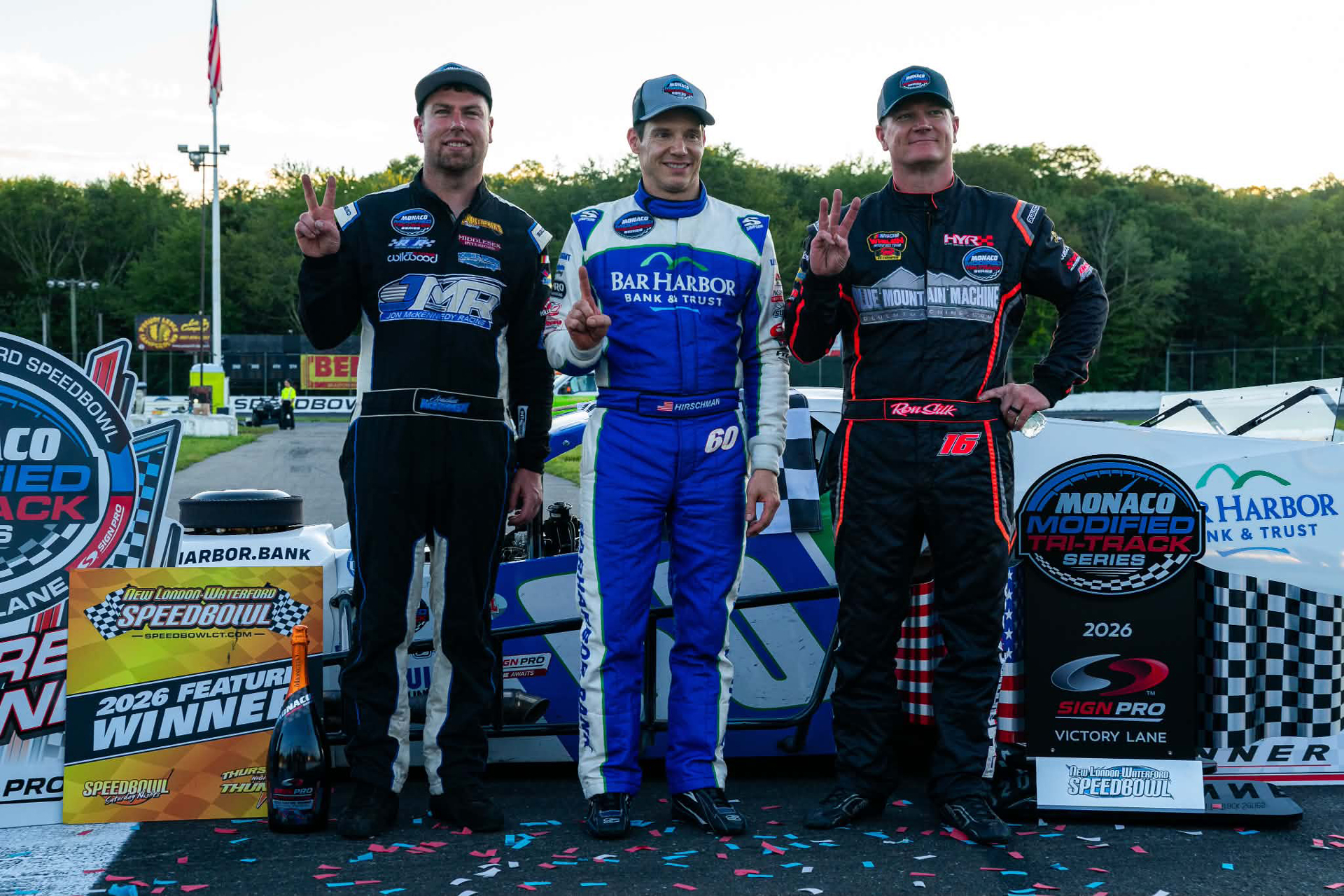 Hirschman Sweeps Waterford as Monaco Modified Championship Battle Tightens